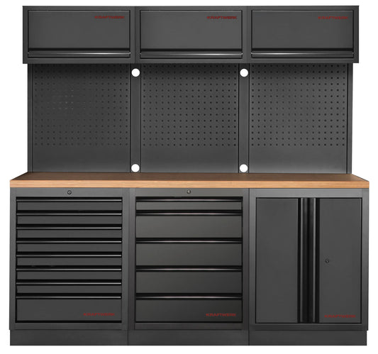 MOBILIO BLK 3ER KOMBI MIT LOCHWAND, BUCHE KRAFTWERK