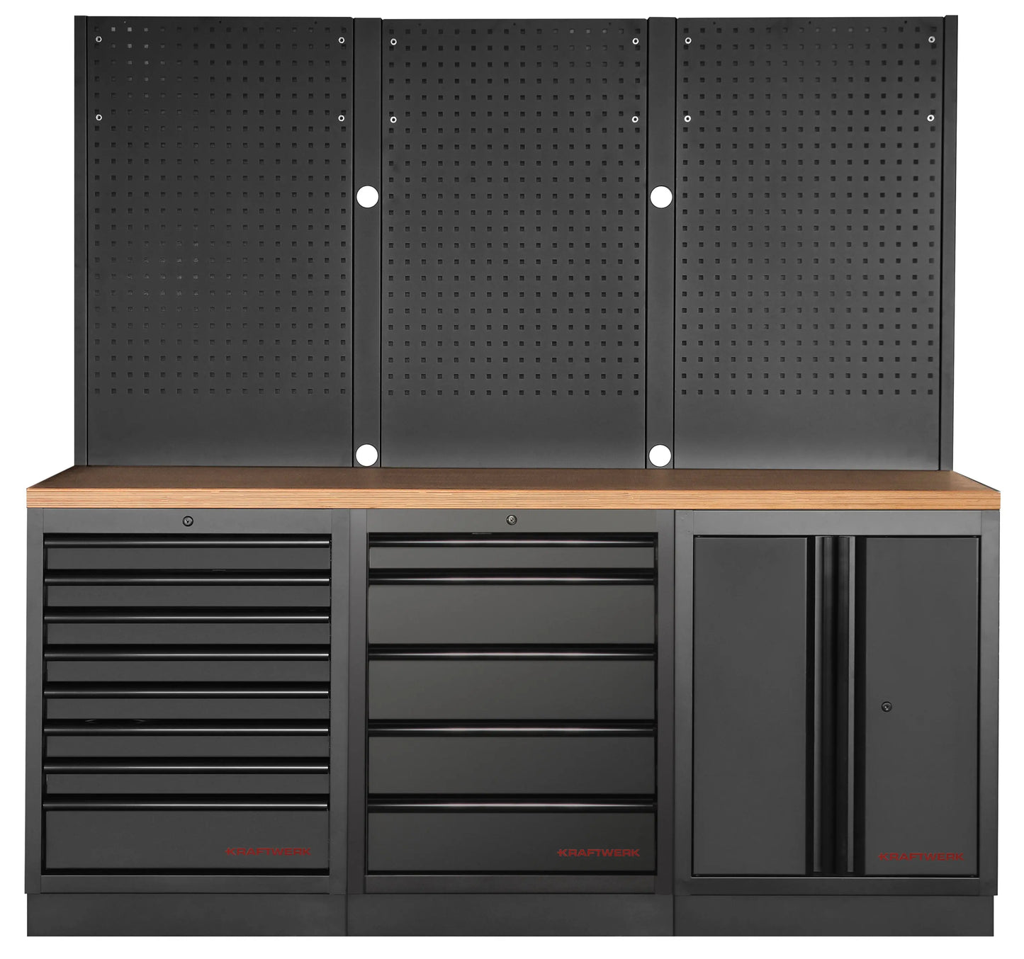MOBILIO BLK 3ER KOMBI MIT LOCHWAND, BUCHE KRAFTWERK