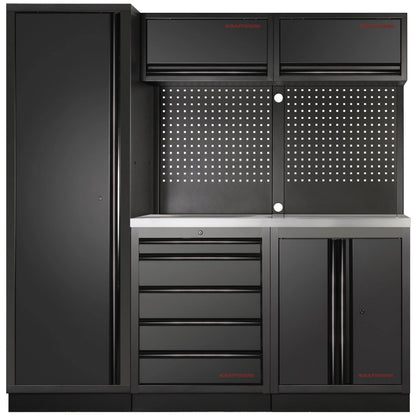 MOBILIO BLK 3ER KOMPLETT-KOMBI MIT LOCHWAND EDELSTAHL 430 KRAFTWERK