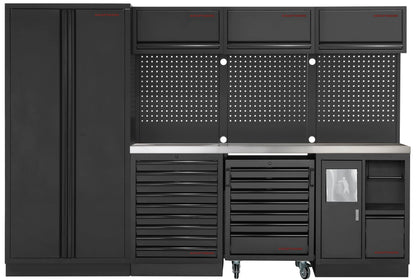 MOBILIO BLK 4ER KOMPLETT-KOMBI MIT LOCHWAND EDELSTAHL 430 KRAFTWERK