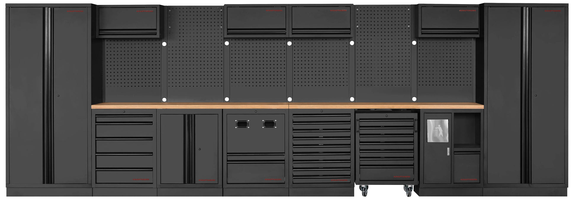 MOBILIO BLK 8ER KOMBI MIT LOCHWAND, BUCHE KRAFTWERK