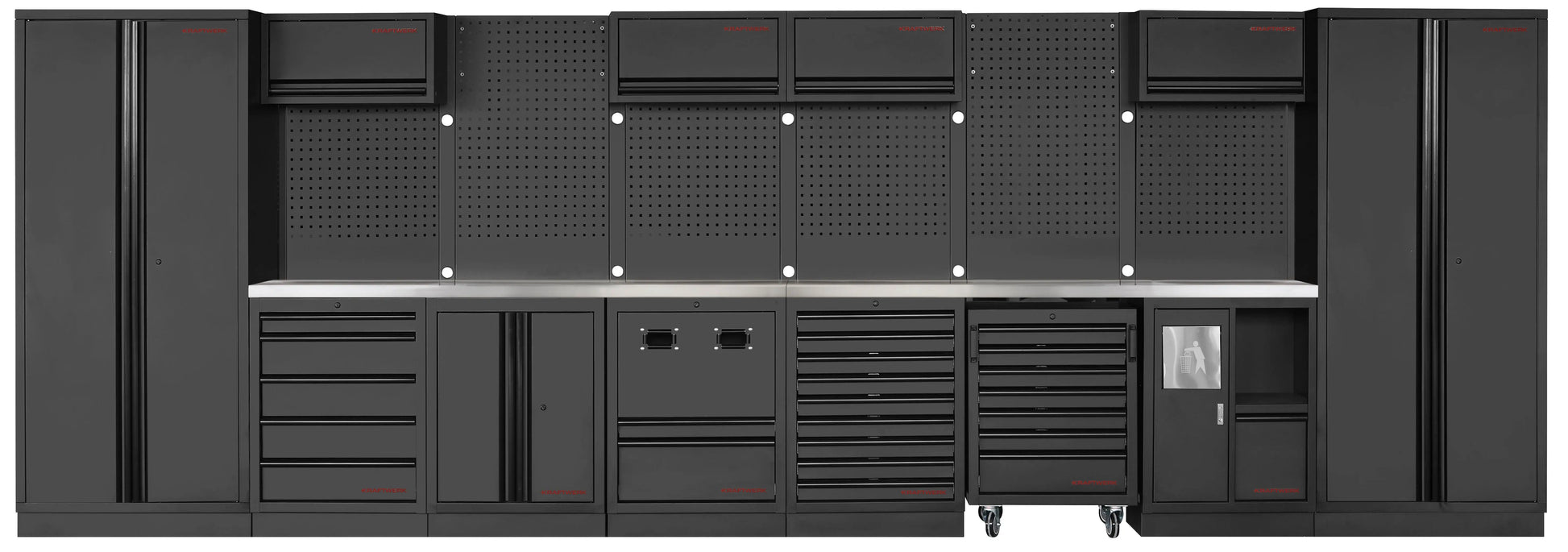 MOBILIO BLK 8ER KOMBI MIT LOCHWAND, EDELSTAHL 430 KRAFTWERK