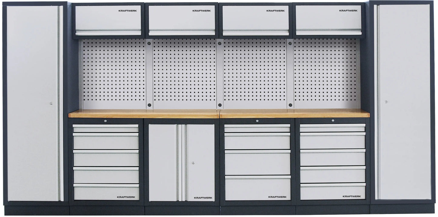 MOBILIO-EX 6ER KOMPLETT-KOMBI MIT LOCHWAND, BUCHE KRAFTWERK