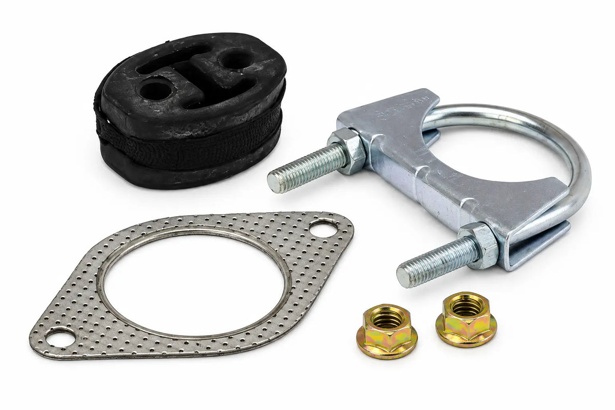 BM Catalysts Montagesatz FK50798C für Abarth 500 und 500C: Schelle, Dichtung, Gummilager und zwei Muttern
