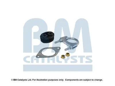 BM Catalysts Montagesatz FK50798C für Abgasanlage mit 2 Muttern, Dichtung, Schelle und Schwingungsdämpfer