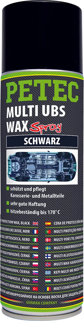 Multi UBS Wax schwarz Spray - 500 ml PETEC
