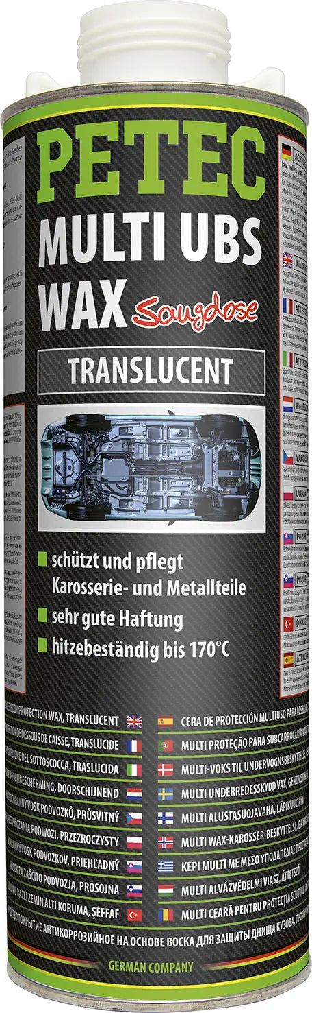 Multi UBS Wax translucent Saugdose - 1000 ml PETEC