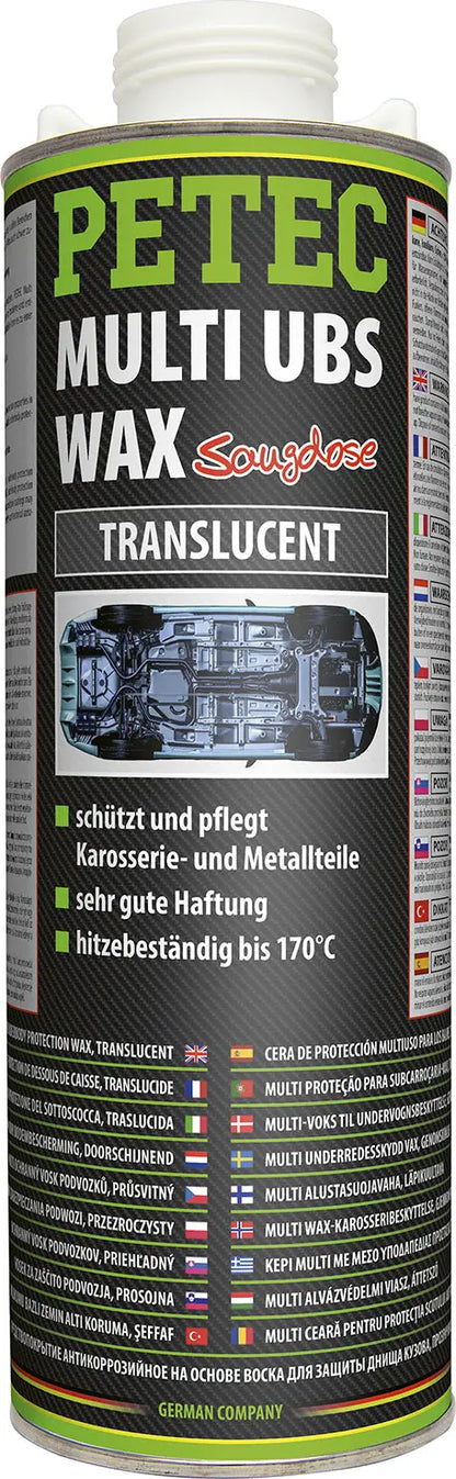 Multi UBS Wax translucent Saugdose - 1000 ml PETEC