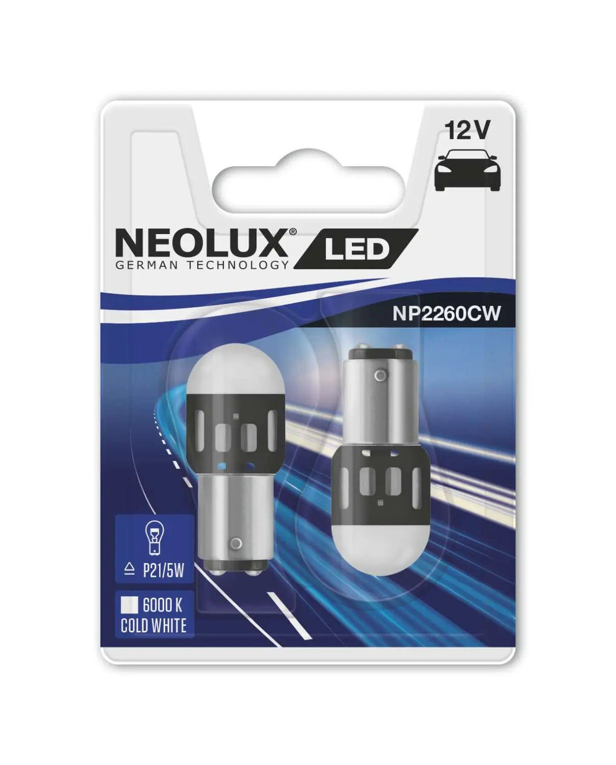 P21/5W 12V 1,2W BAY15D LED Retrofits NP2260CW-02B 2 Stück NEOLUX