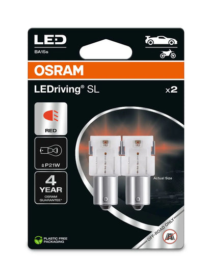 P21W LEDriving SL Red 12V Blister 2 St. OSRAM