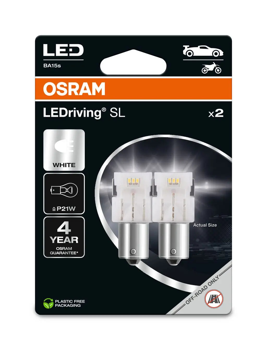 P21W LEDriving SL White 6000K 12V Blister 2 St. OSRAM OSRAM