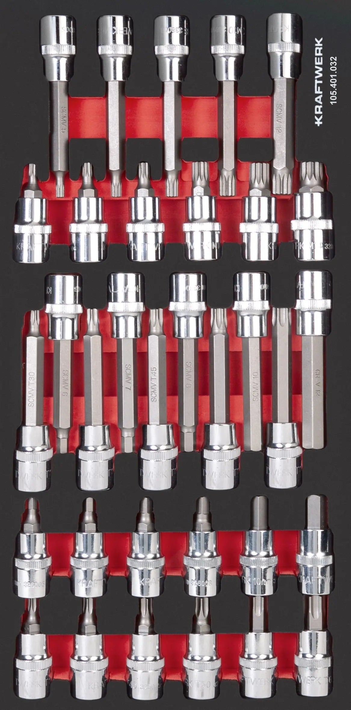 PRO LINE 1/2" STECKSCHLÜSSEL-SATZ 20X40 33-TLG. KRAFTWERK PRO LINE