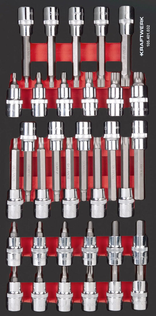 PRO LINE 1/2" STECKSCHLÜSSEL-SATZ 20X40 33-TLG. KRAFTWERK PRO LINE