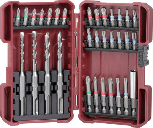 PRO LINE BIT UND BOHR BOX PROFI IMPACT 1/4" S2, 32-TLG. KRAFTWERK