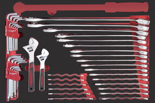 PRO LINE EVA RING-MAULSCHLÜSSEL, O. DREHMOMENT 60X40 44-TLG. KRAFTWERK