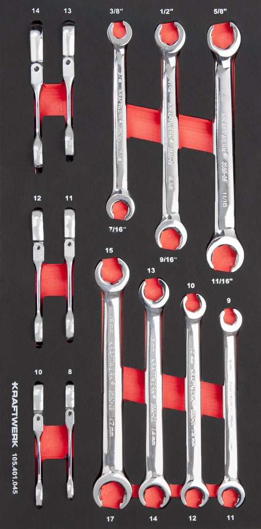 PRO LINE EVA3 OFFENE DOPPELRINGSCHLÜSSEL 20X40 13-TLG. KRAFTWERK PRO LINE