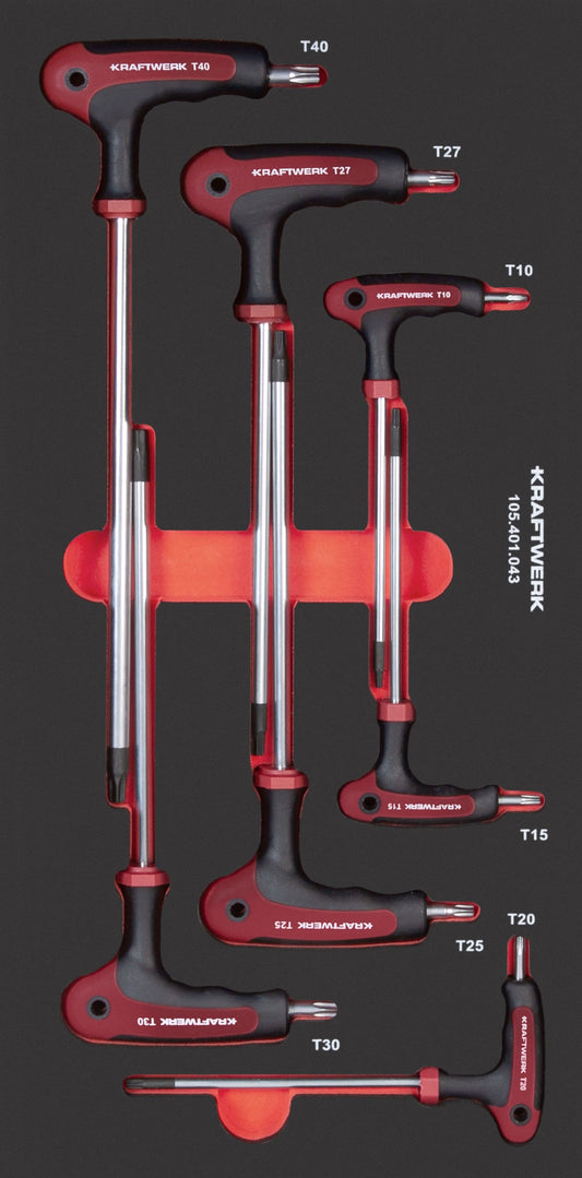 PRO LINE EVA3 T-GRIFF SCHRAUBENDREHER TX 20X40 7-TLG. KRAFTWERK PRO LINE