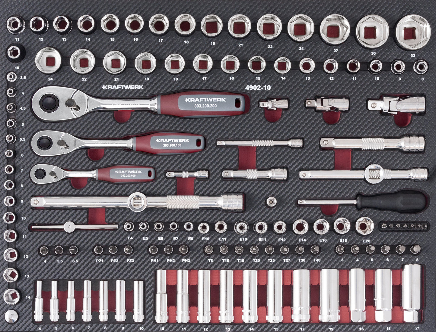 PRO LINE STECKSCHL.SATZ EVA,125-TLG. KRAFTWERK