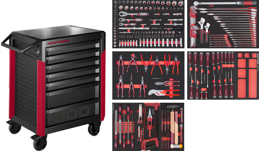 PRO LINE WERKSTATTWAGEN PT800 7 SCHUBLADEN 242-TLG. KRAFTWERK