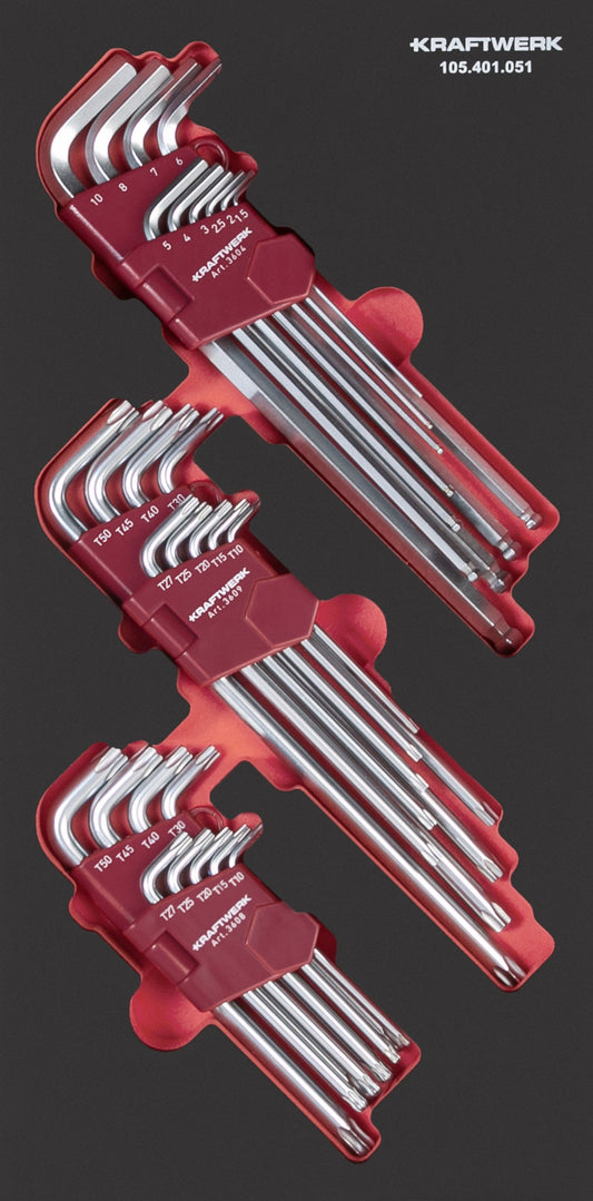 PRO LINE WINKELSTIFTSCHÜSSEL-SATZ 20X40 28-TLG. KRAFTWERK PRO LINE