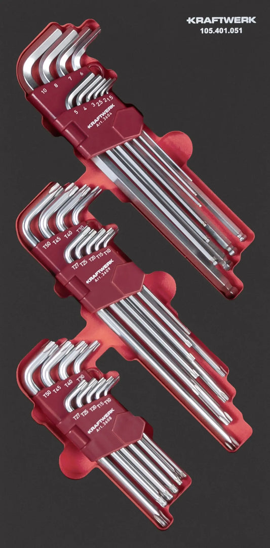 PRO LINE WINKELSTIFTSCHÜSSEL-SATZ 20X40 28-TLG. KRAFTWERK PRO LINE