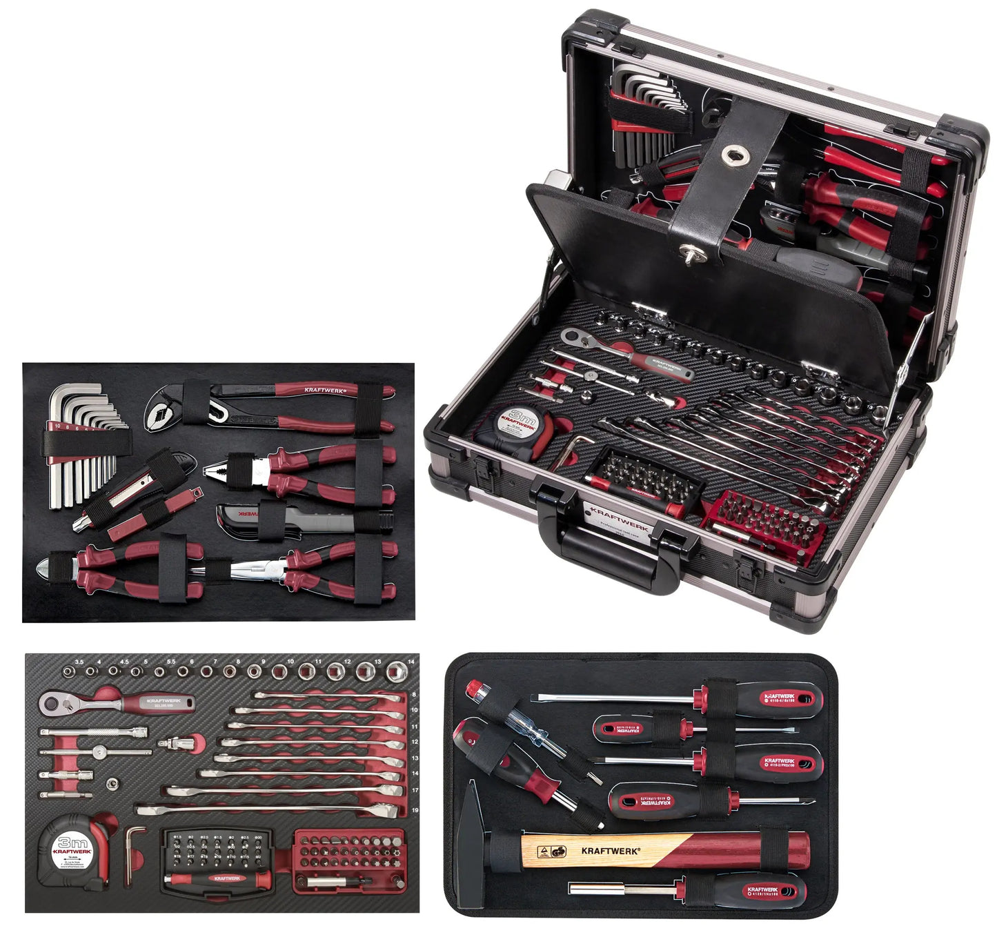 PROFI-ALU-WERKZEUGKOFFER KW 123-TLG. KRAFTWERK