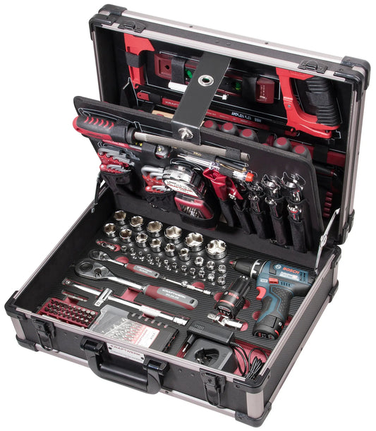 PROFI-ALU-WERKZEUGKOFFER KW/BOSCH 264-TLG. KRAFTWERK