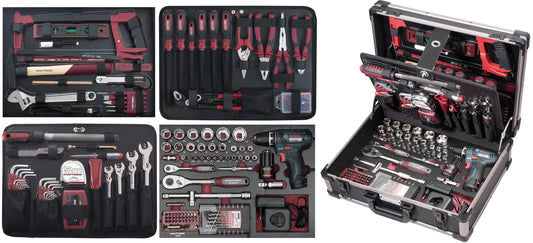PROFI-ALU-WERKZEUGKOFFER KW/BOSCH 264-TLG. KRAFTWERK