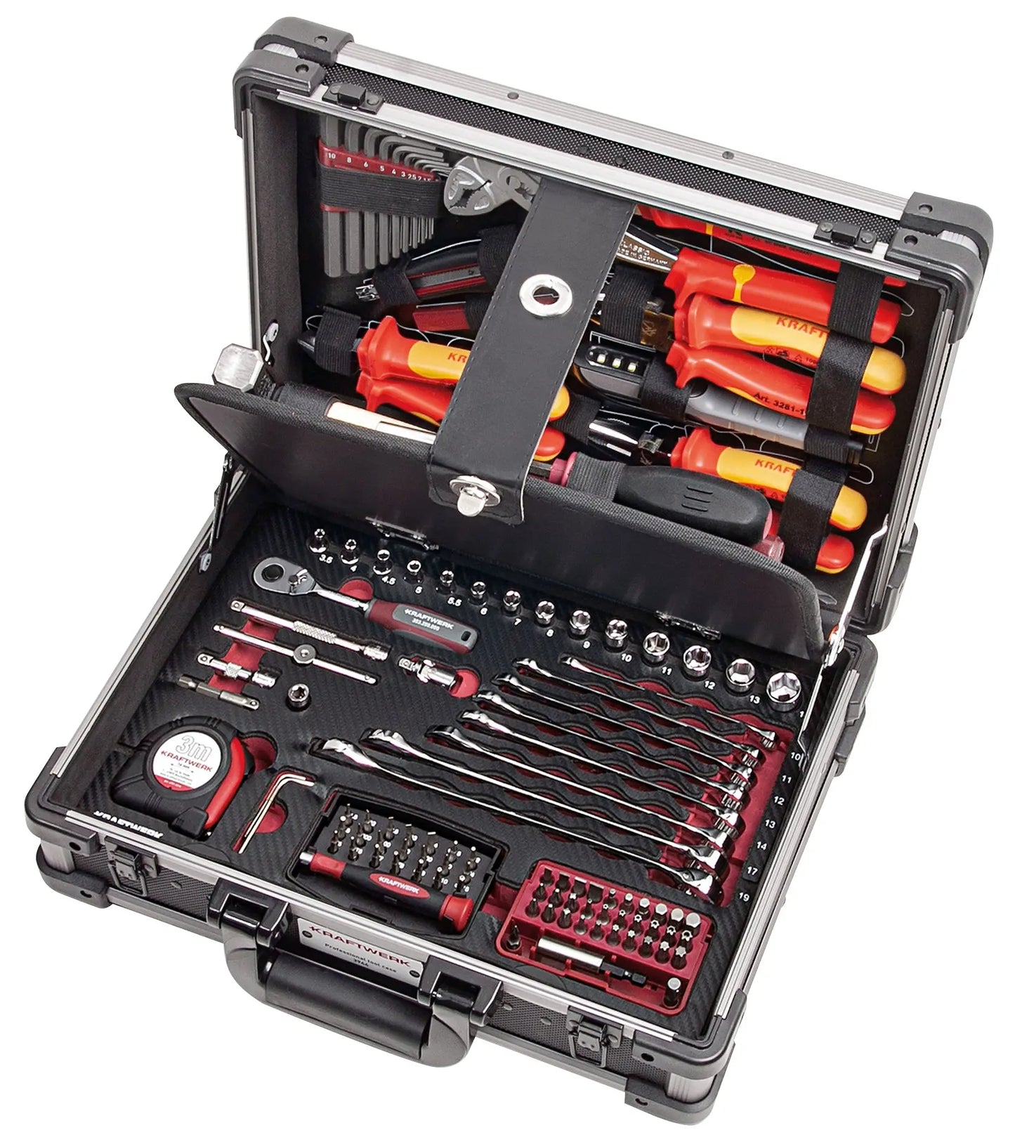 PROFI-ALU-WERKZEUGKOFFER KW VDE 123-TLG. KRAFTWERK