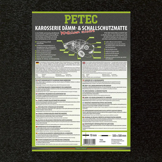PU-Schaum - Dämm-& Schallschutzmatte - 500 x 500 x 10 mm PETEC