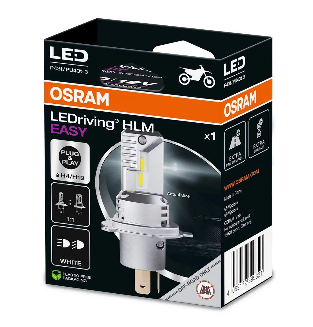 LEDriving® HLM EASY H4/H19 12V 18.7W/19W P43t/PU43t-3 6500K White  OSRAM OSRAM