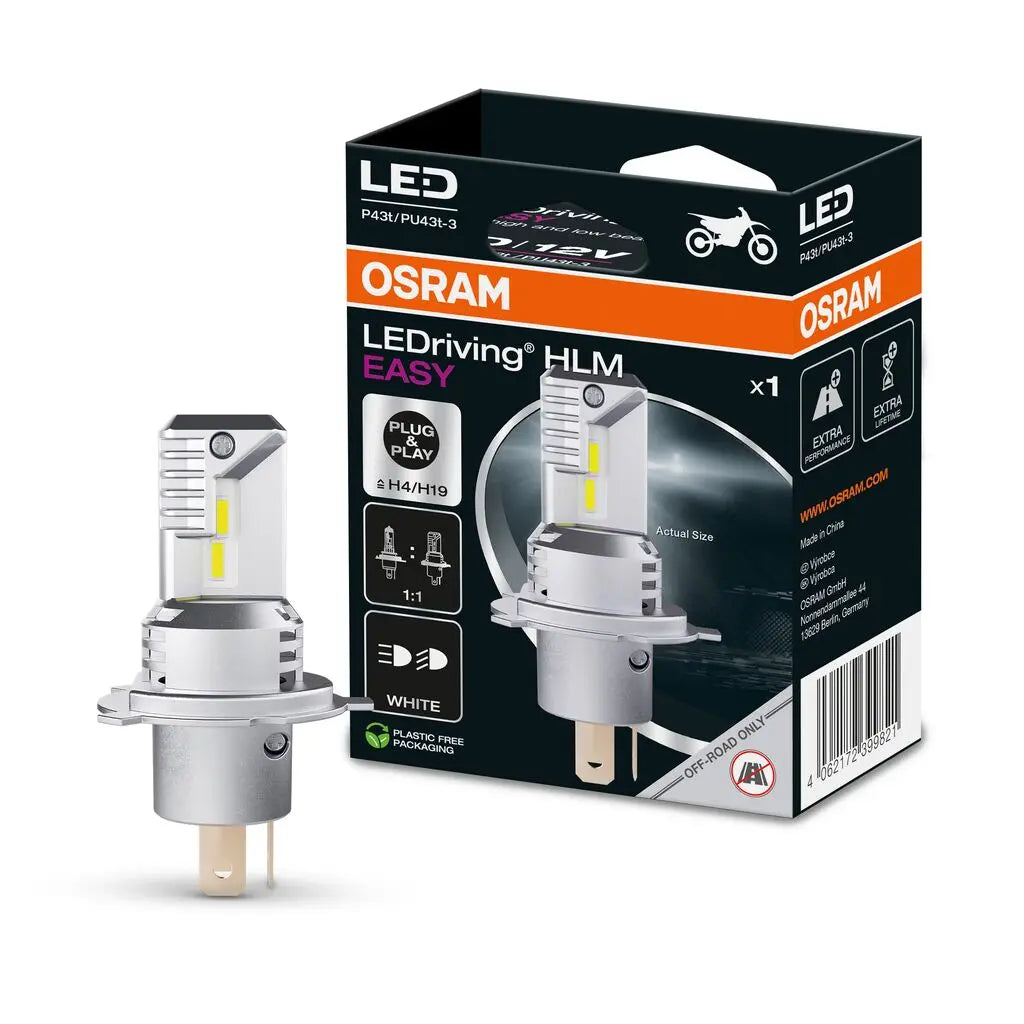 LEDriving® HLM EASY H4/H19 12V 18.7W/19W P43t/PU43t-3 6500K White  OSRAM OSRAM