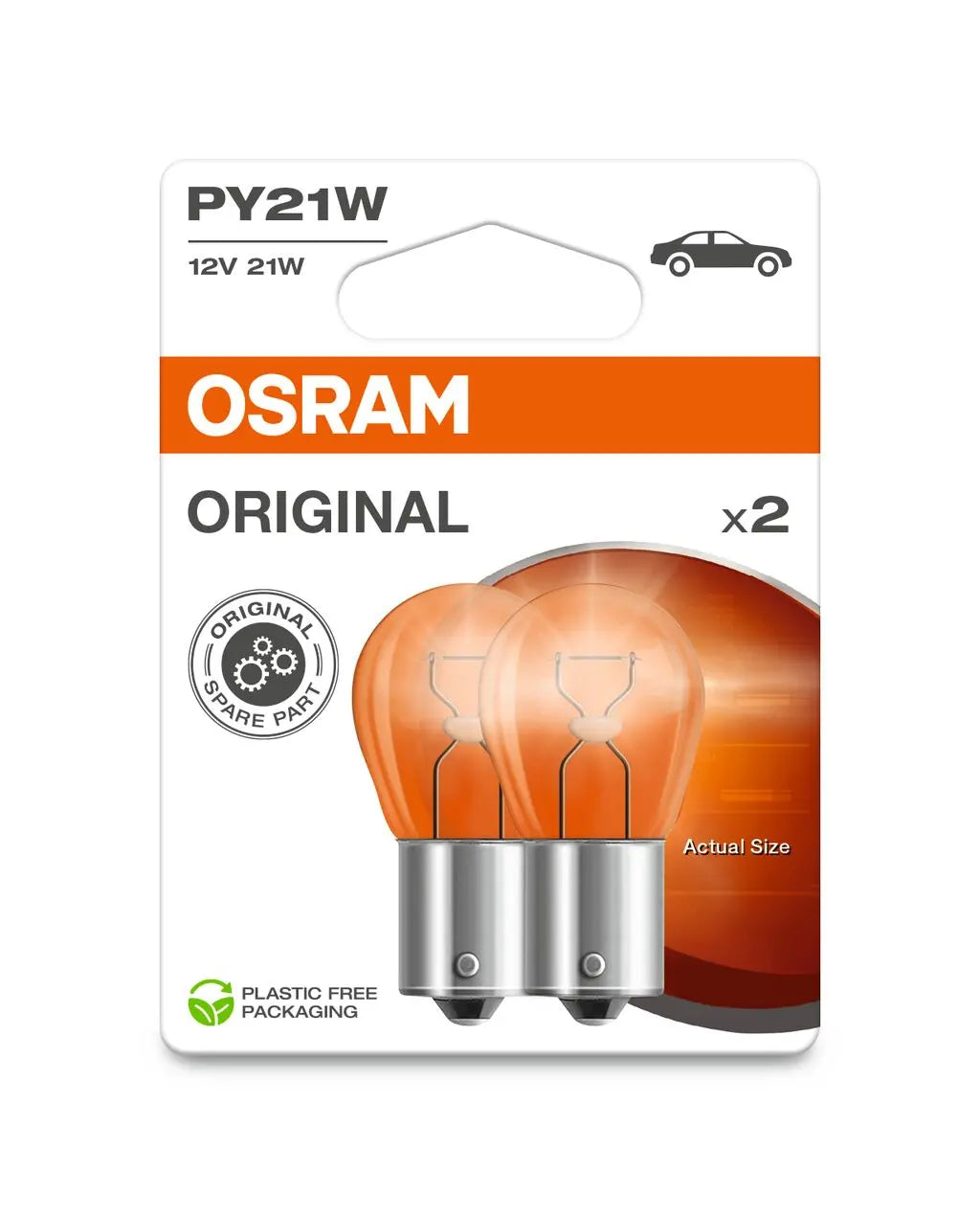 PY21W 12V 21W BAU15s (gelb) Blister 2st. OSRAM OSRAM