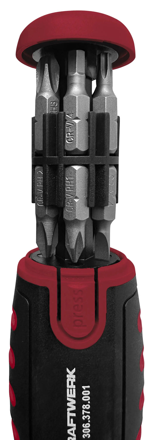 RATSCHEN-SCHRAUBENDREHER 12 IN 1 , 13-TLG. KRAFTWERK