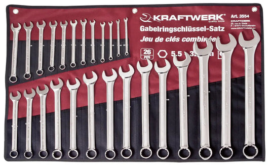 RING-MAULSCHLÜSSEL-SATZ 5-32MM ROLLT. 26-TLG. KRAFTWERK