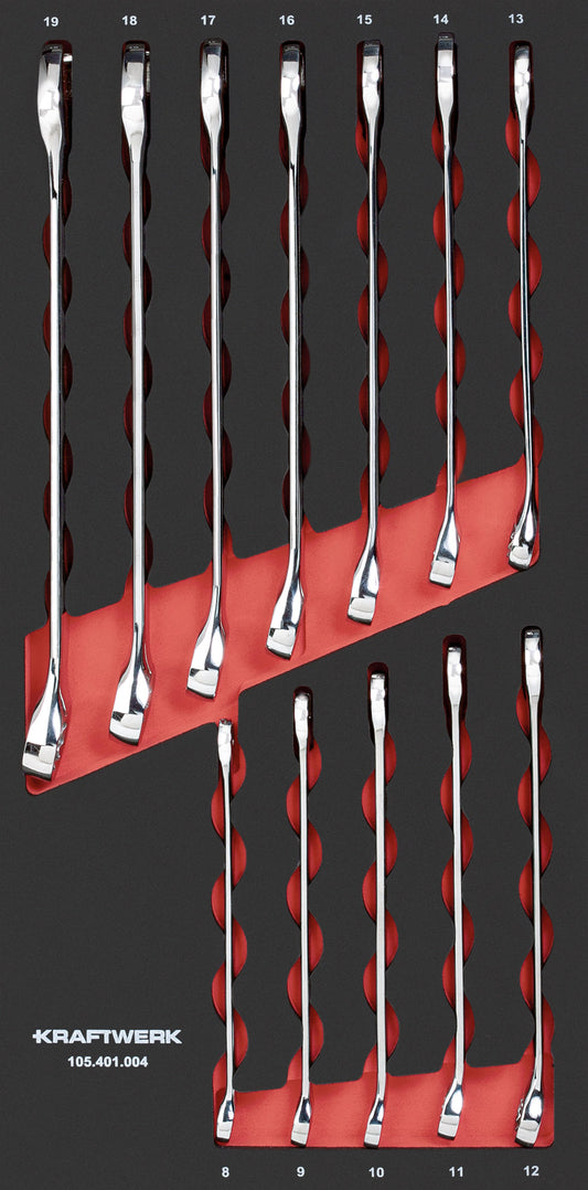 RINGMAULSCHLÜSSELSATZ 12-TLG. 20X40 EINLAGE KRAFTWERK PRO LINE