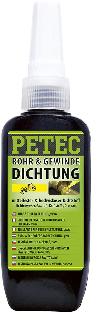 Rohr- & Gewindedichtung gelb hochfest - 50 g PETEC