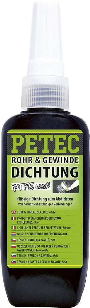 Rohr- & Gewindedichtung weiß niedrigfest - 50 g PETEC
