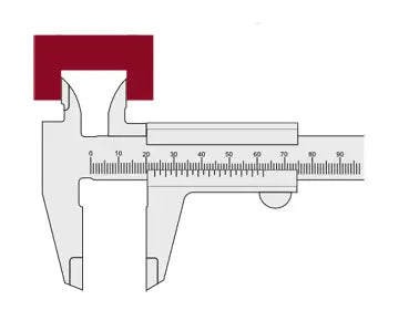 SCHIEBLEHRE 150 MM 0.05 MM X 1/128" KRAFTWERK
