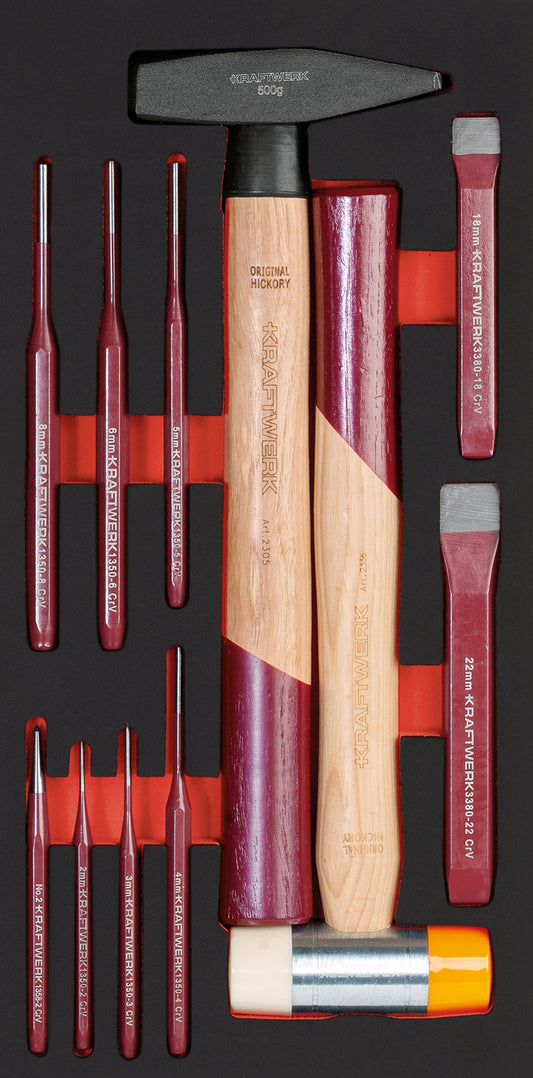 SCHLAGWERKZEUGSATZ 11-TLG. 20X40 EINLAGE KRAFTWERK PRO LINE