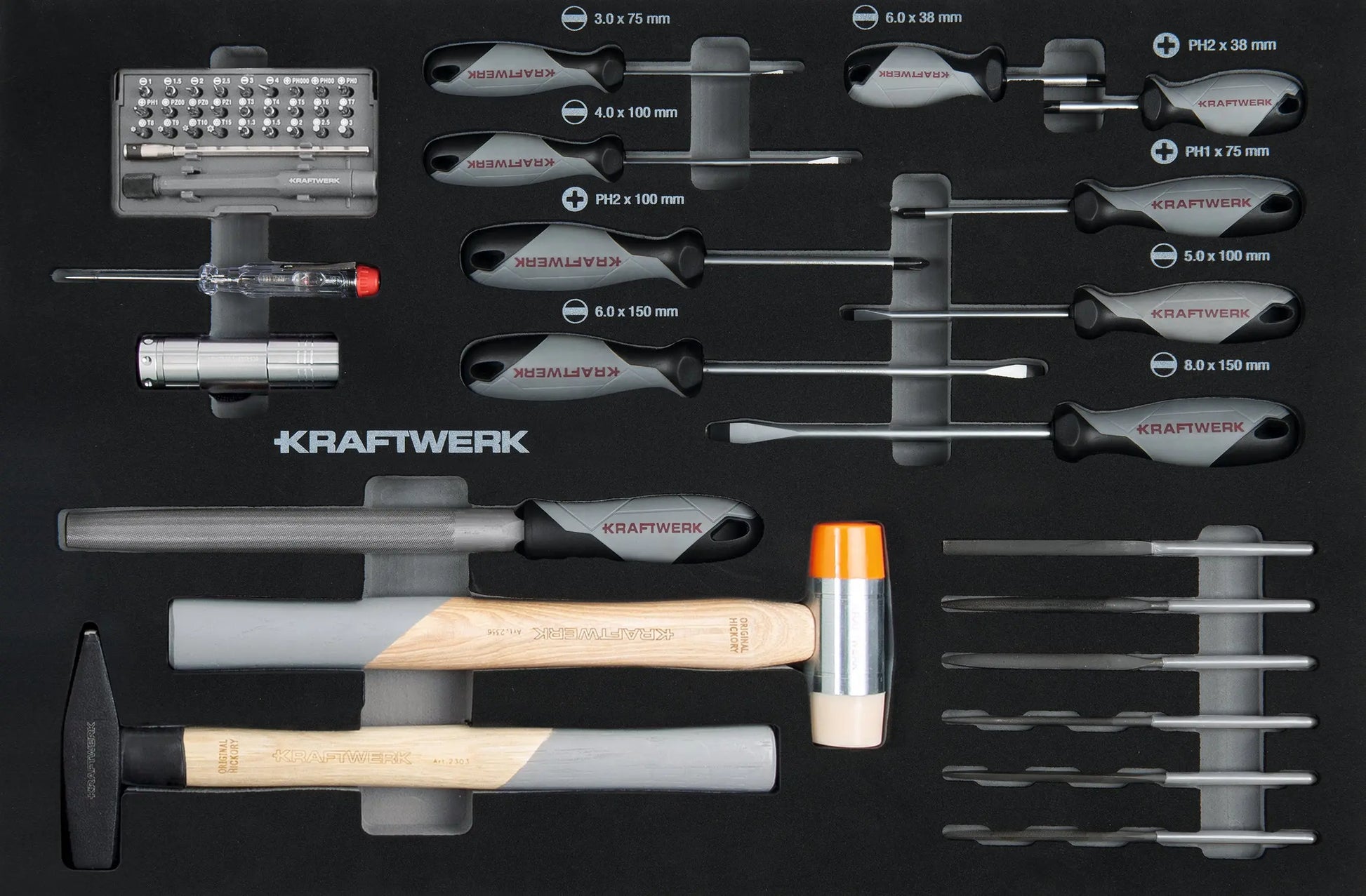 SCHRAUBENDREHER/ SCHLAGWERKZEUG EINLAGE 49-TLG. KRAFTWERK BASIC LINE