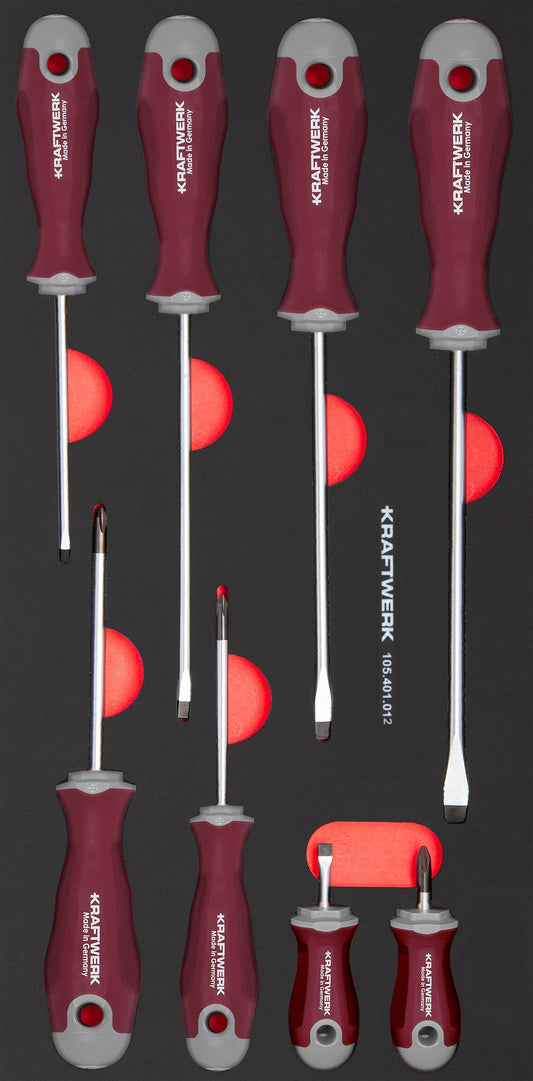 SCHRAUBENDREHERSATZ SL / PH 8-TLG. 20X40 EINLAGE KRAFTWERK PRO LINE