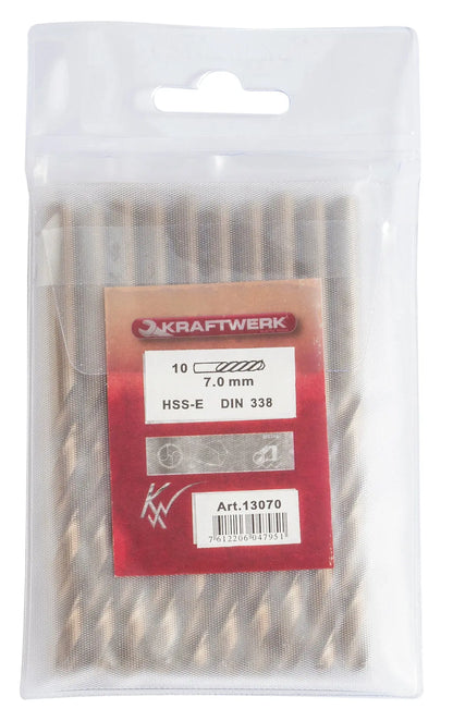 SPIRALBOHRER HSS-E CO 5 DIN 338 Ø 7.0 MM KRAFTWERK