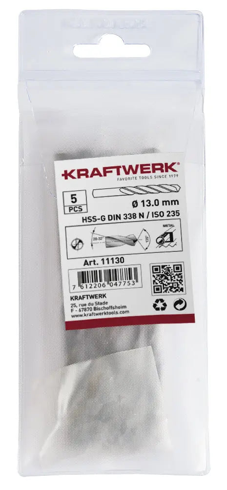 SPIRALBOHRER HSS-R DIN 338 TYP N 8.5 MM KRAFTWERK