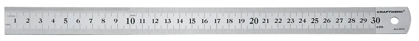 STAHL-MASSSTAB 300 MM KRAFTWERK