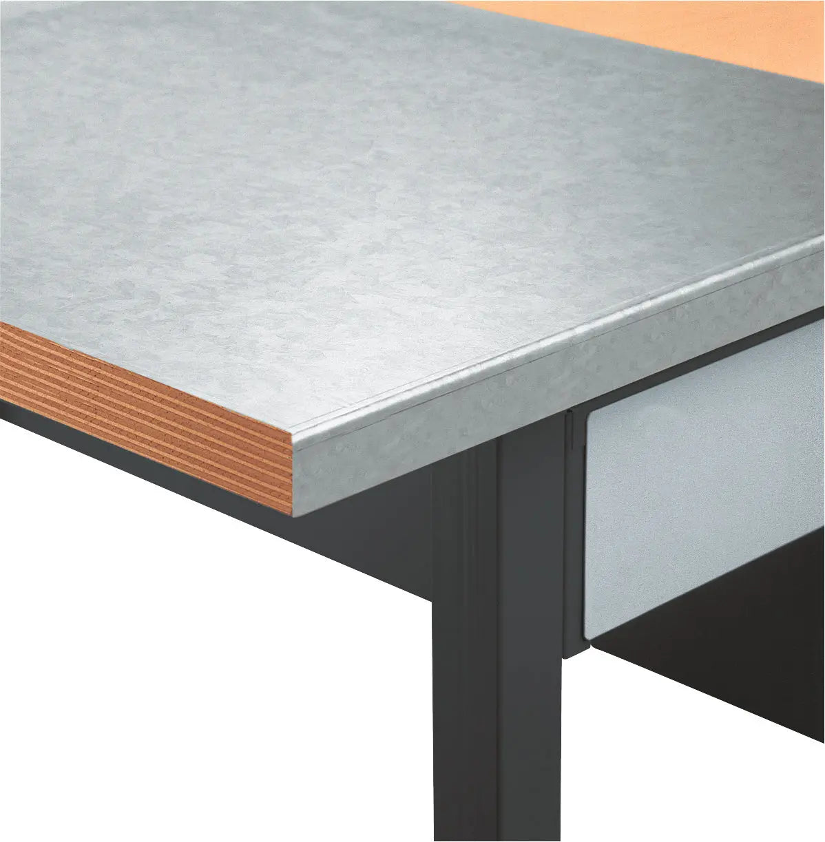 STAHLBLECHABDECKUNG 2000 MM FÜR WERKBANKPLATTE 40 MM, 17 KG KRAFTWERK INDUSTRY