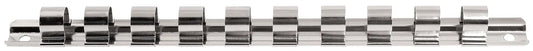 STECKNUSS-SCHIENE 250MM M. 10 CLIPS 1/2" KRAFTWERK