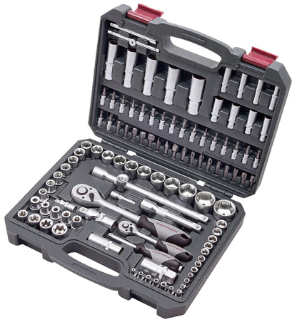 STECKSCHLÜSSEL-SATZ, BASIC, 1/4"+1/2", 105-TLG. KRAFTWERK