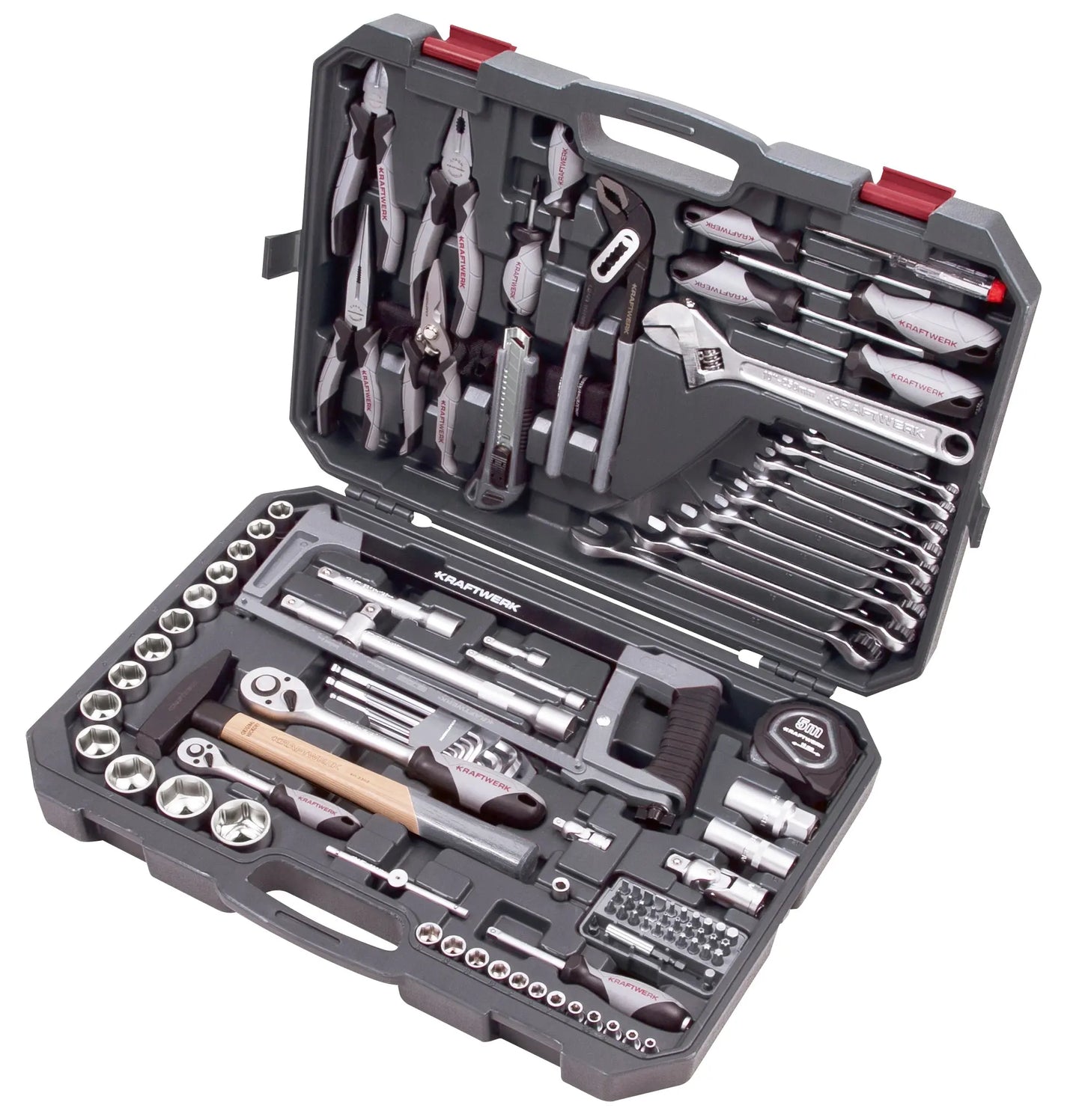 STECKSCHLÜSSEL-SATZ, BASIC, 1/4"+1/2", 115-TLG. KRAFTWERK