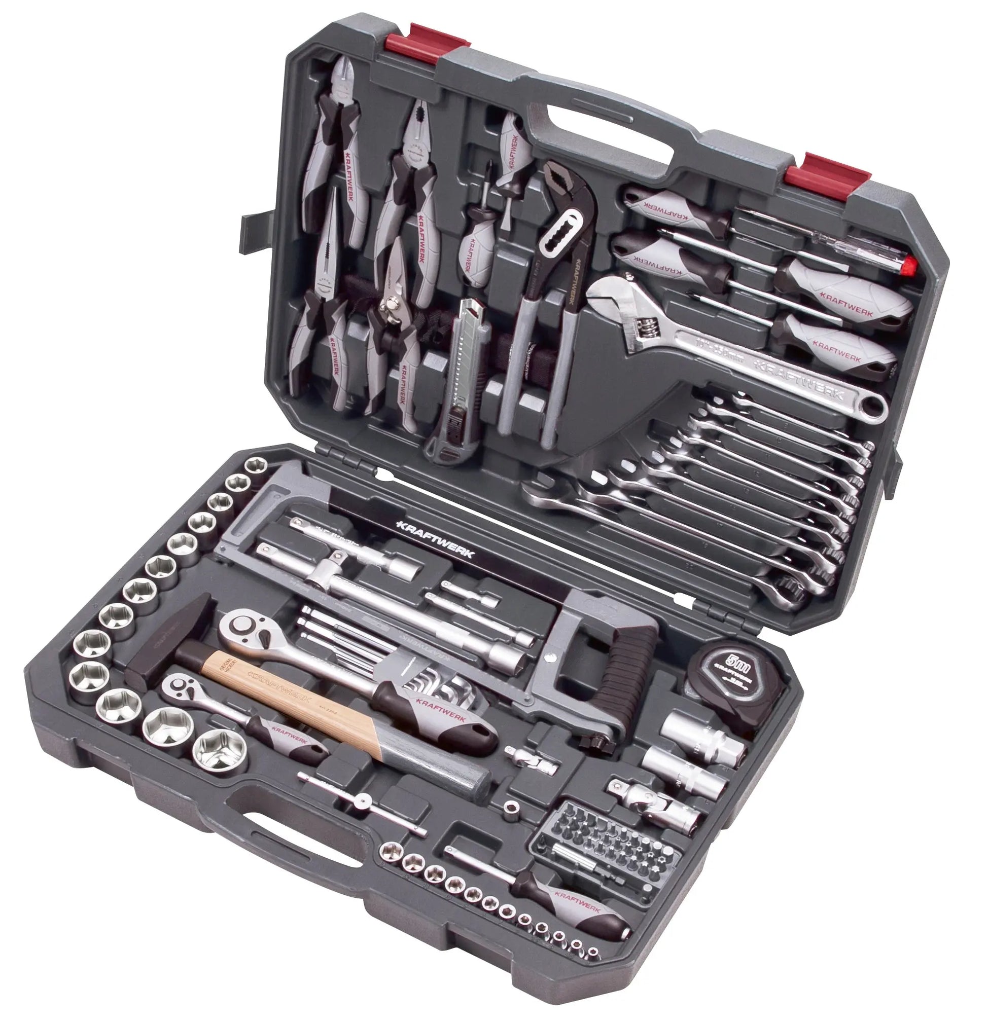 STECKSCHLÜSSEL-SATZ, BASIC, 1/4"+1/2", 115-TLG. KRAFTWERK